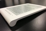 An e-reader on a desk
